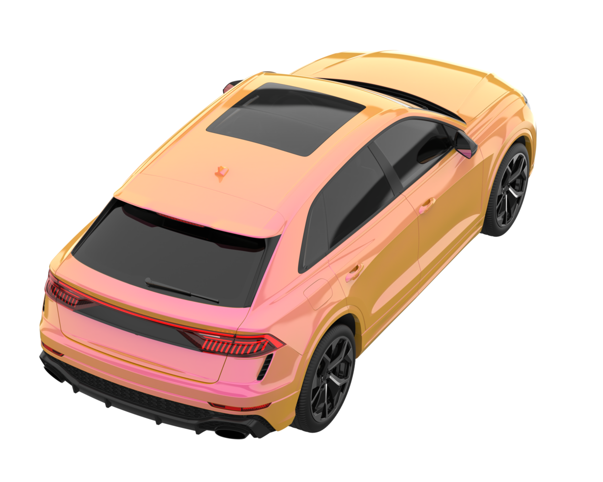 Realistic SUV isolated on transparent background. 3d rendering - illustration png