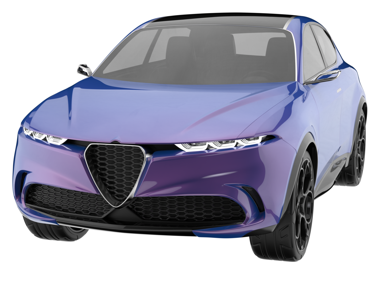 Realistic SUV isolated on transparent background. 3d rendering - illustration png