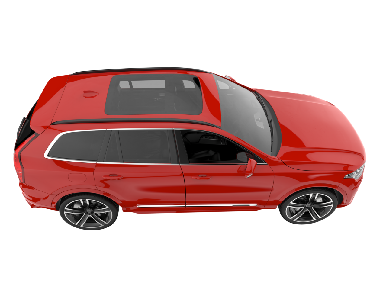 Realistic SUV isolated on transparent background. 3d rendering - illustration png