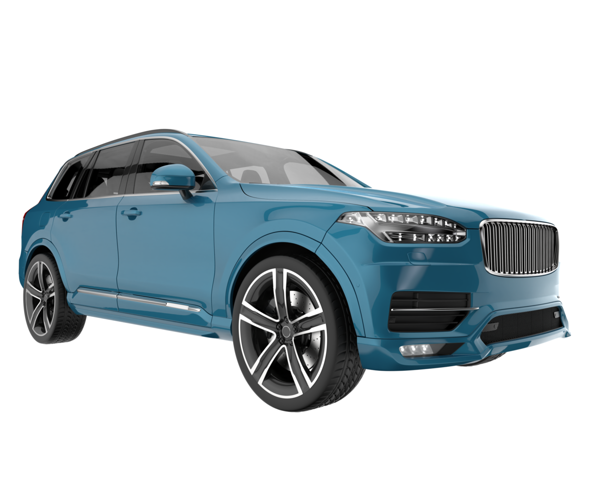Realistic SUV isolated on transparent background. 3d rendering - illustration png