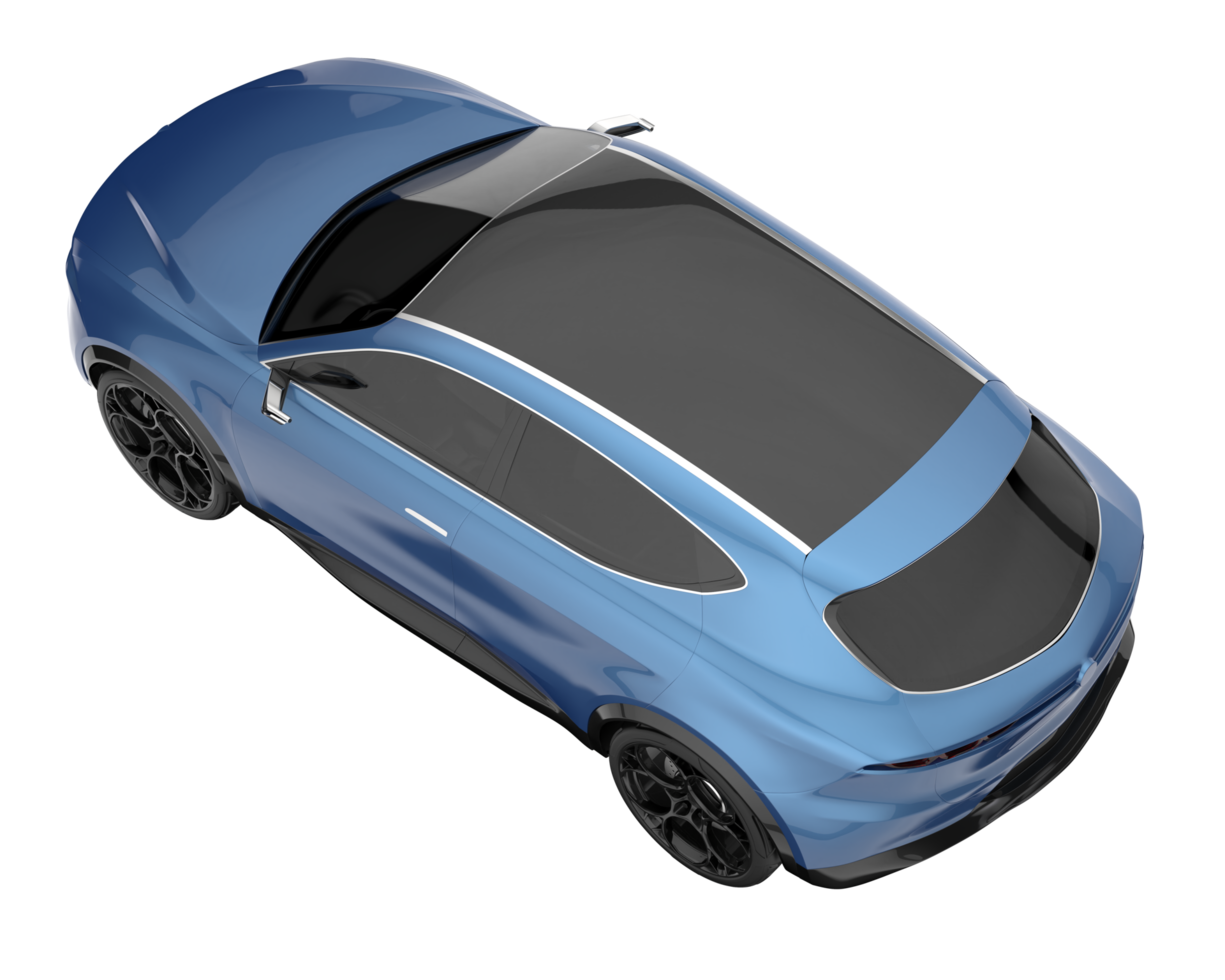 Realistic SUV isolated on transparent background. 3d rendering - illustration png