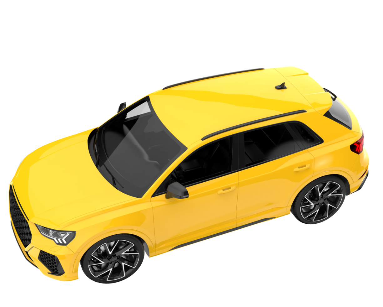 Realistic SUV isolated on transparent background. 3d rendering - illustration png