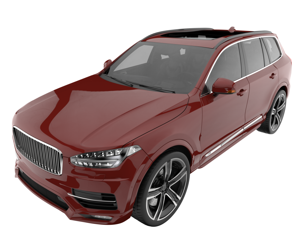 Realistic SUV isolated on transparent background. 3d rendering - illustration png
