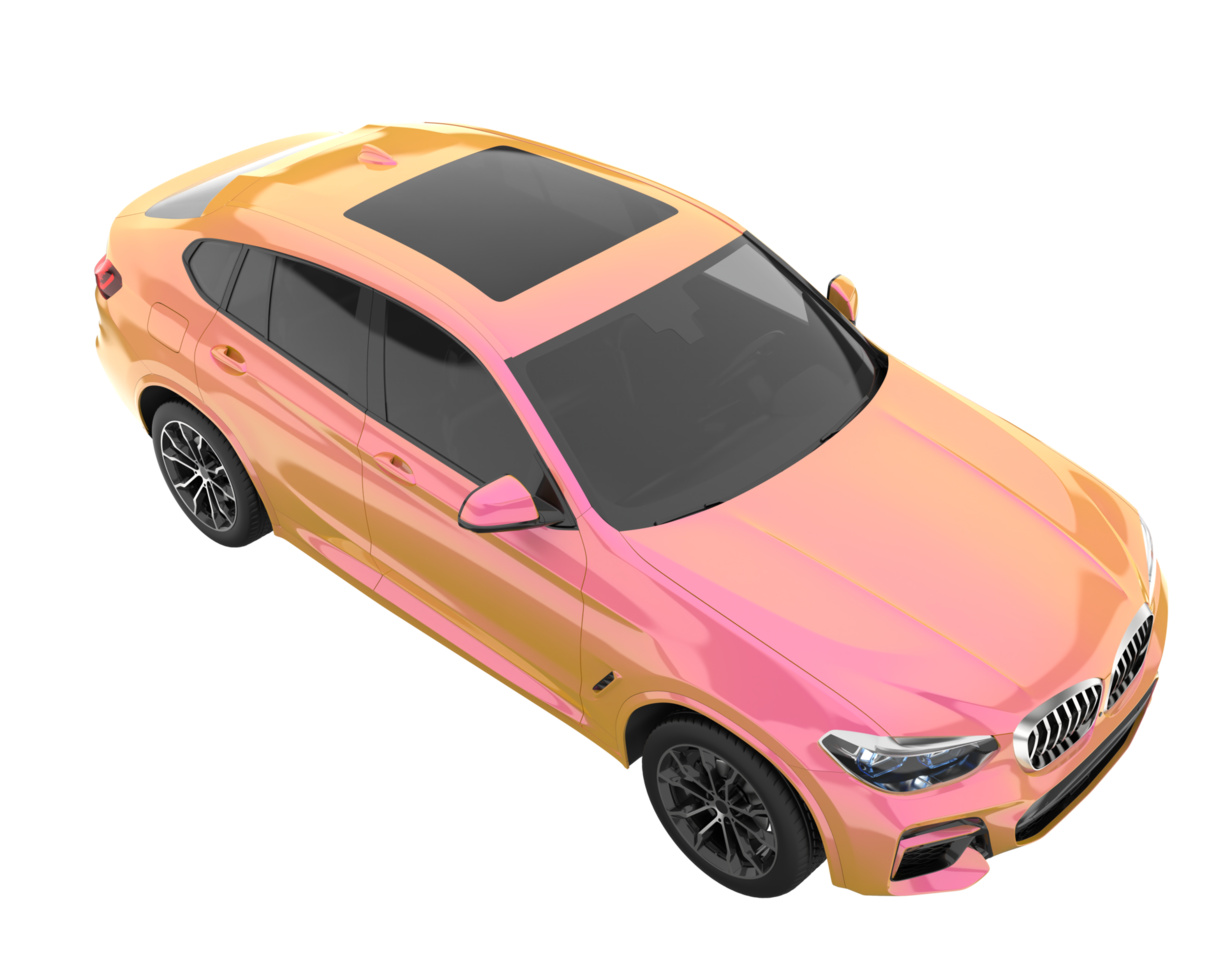 Realistic SUV isolated on transparent background. 3d rendering - illustration png