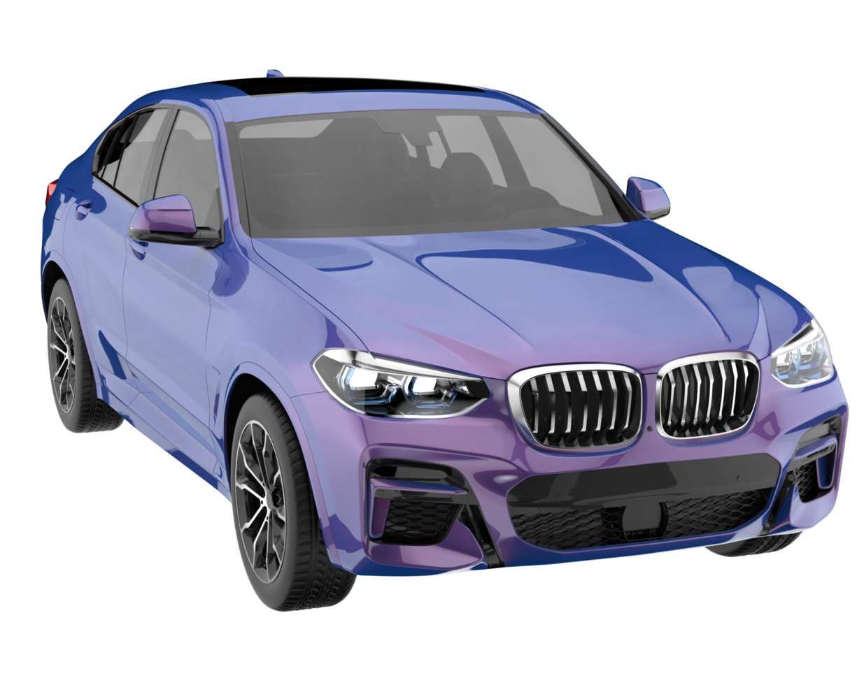 Realistic SUV isolated on transparent background. 3d rendering - illustration png