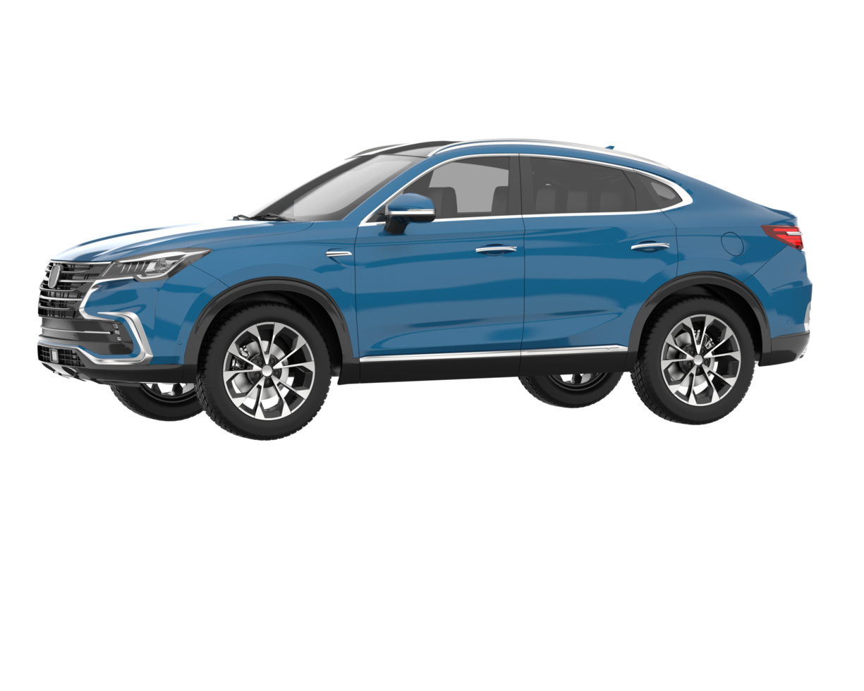 Realistic SUV isolated on transparent background. 3d rendering - illustration png
