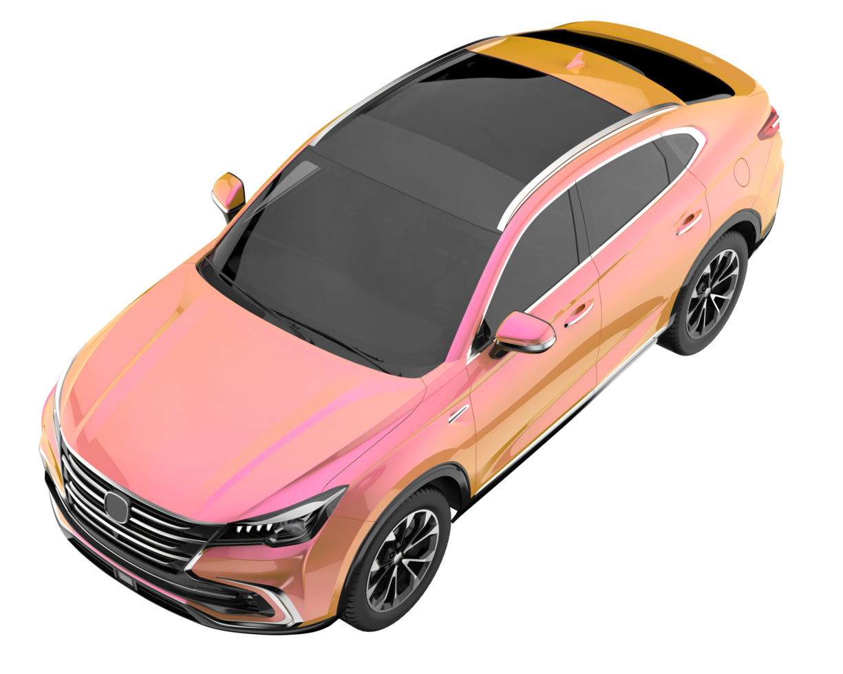 Realistic SUV isolated on transparent background. 3d rendering - illustration png
