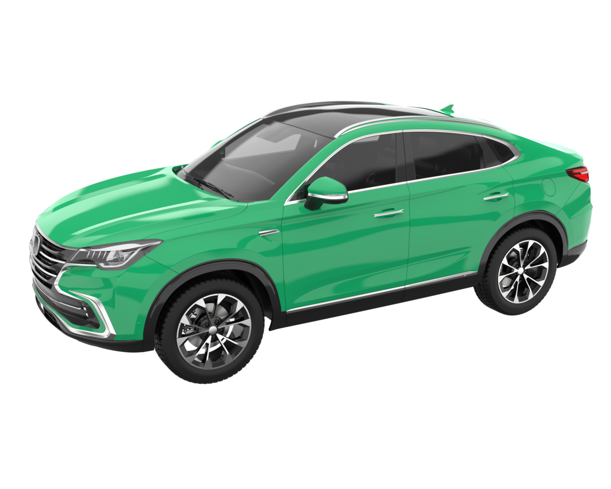 Realistic SUV isolated on transparent background. 3d rendering - illustration png