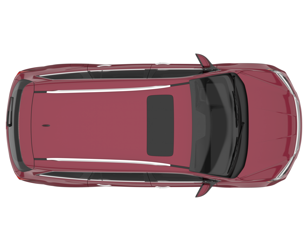 Realistic SUV isolated on transparent background. 3d rendering - illustration png