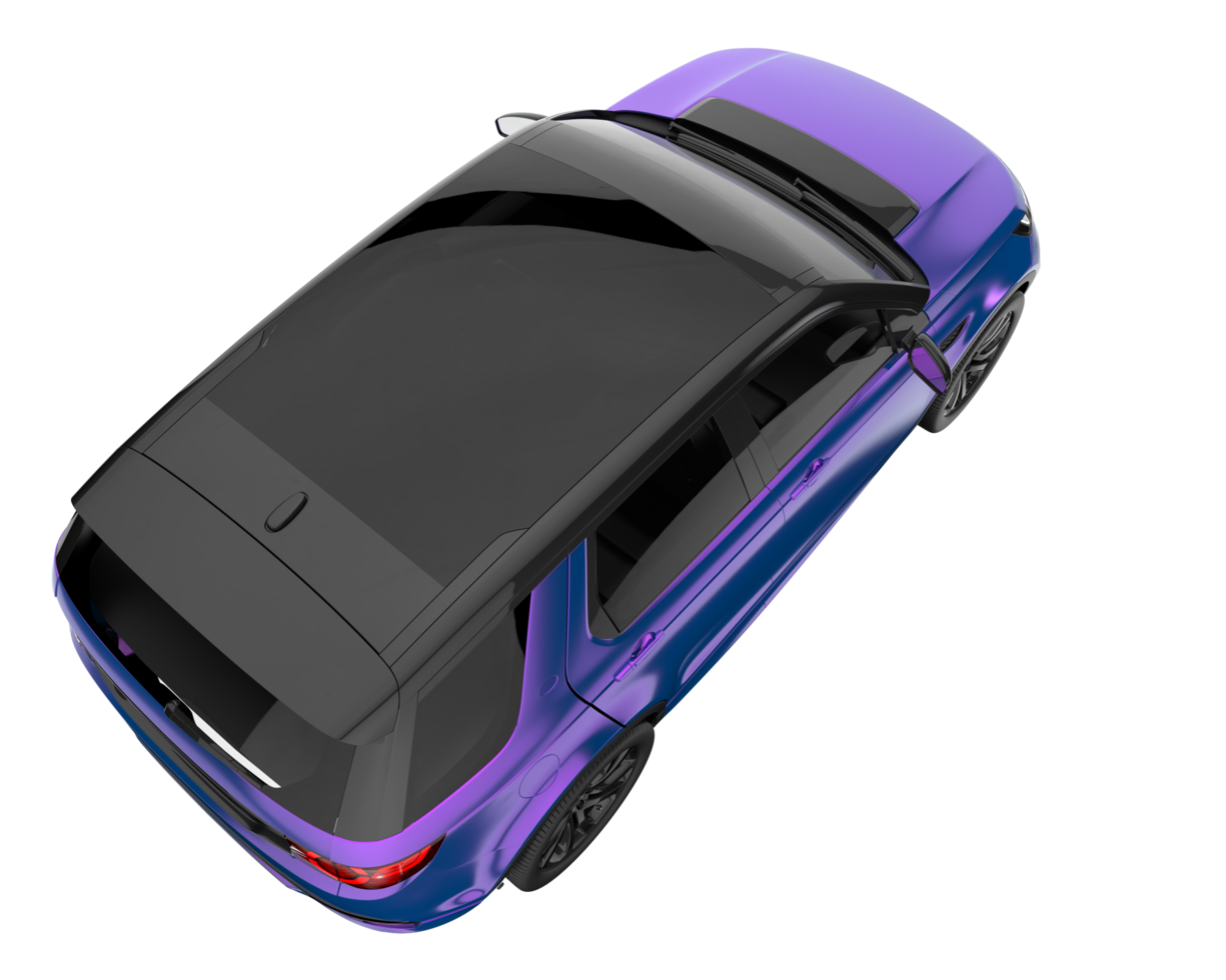 Realistic SUV isolated on transparent background. 3d rendering - illustration png