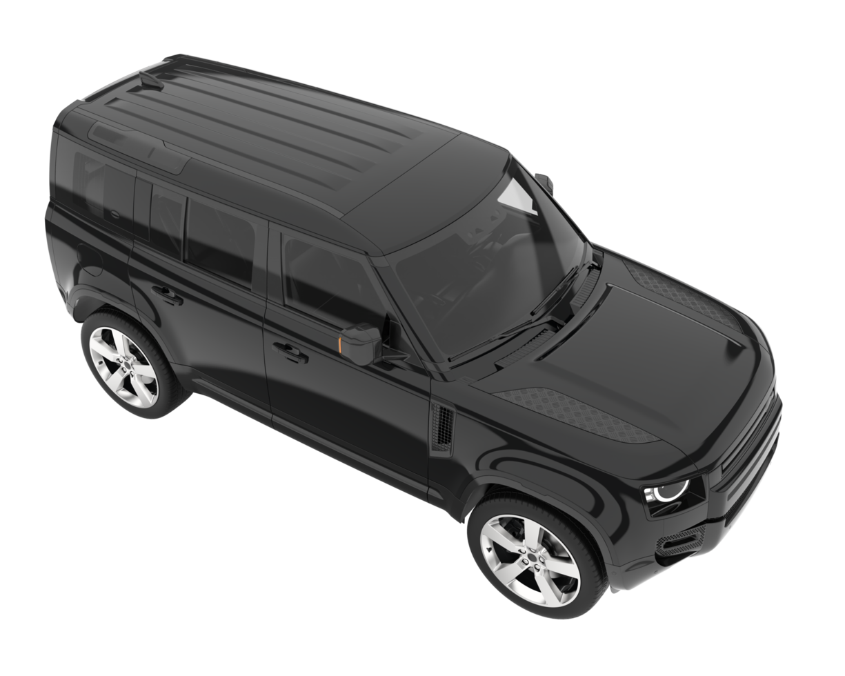 Realistic SUV isolated on transparent background. 3d rendering - illustration png