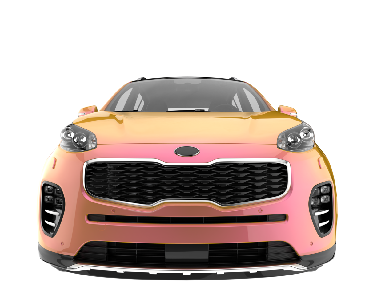 Realistic SUV isolated on transparent background. 3d rendering - illustration png