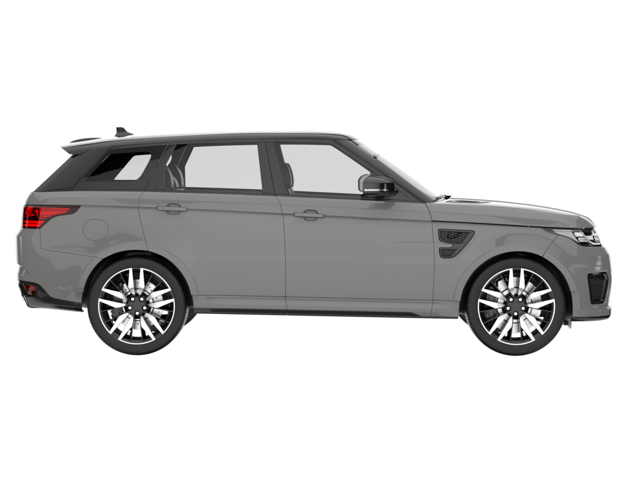 Realistic SUV isolated on transparent background. 3d rendering - illustration png