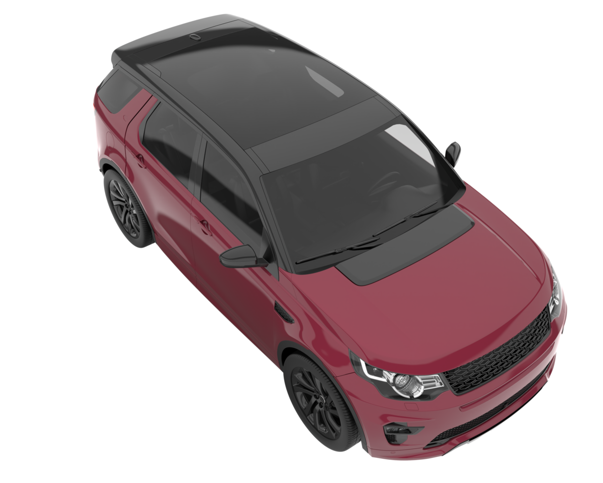 Realistic SUV isolated on transparent background. 3d rendering - illustration png