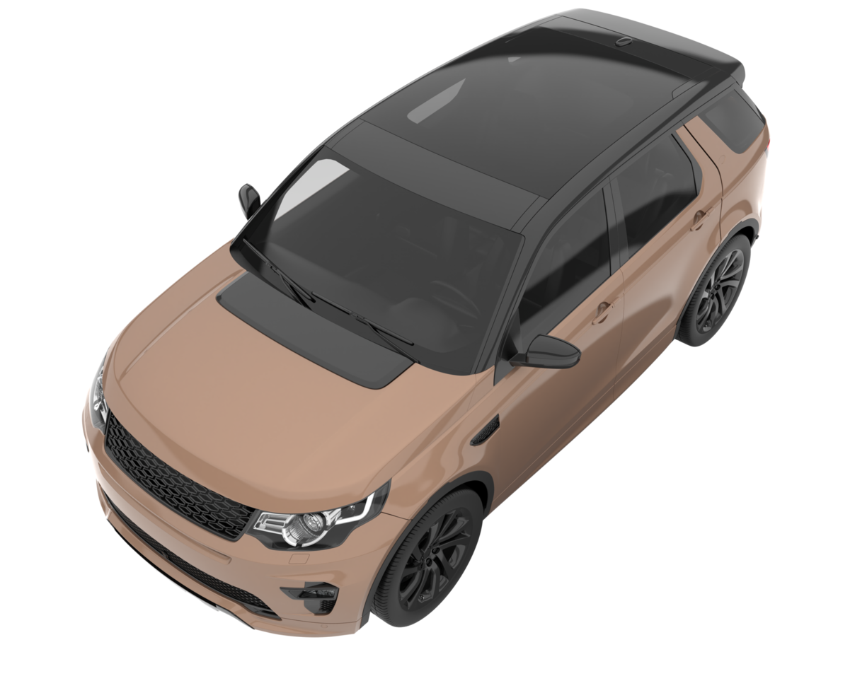 Realistic SUV isolated on transparent background. 3d rendering - illustration png