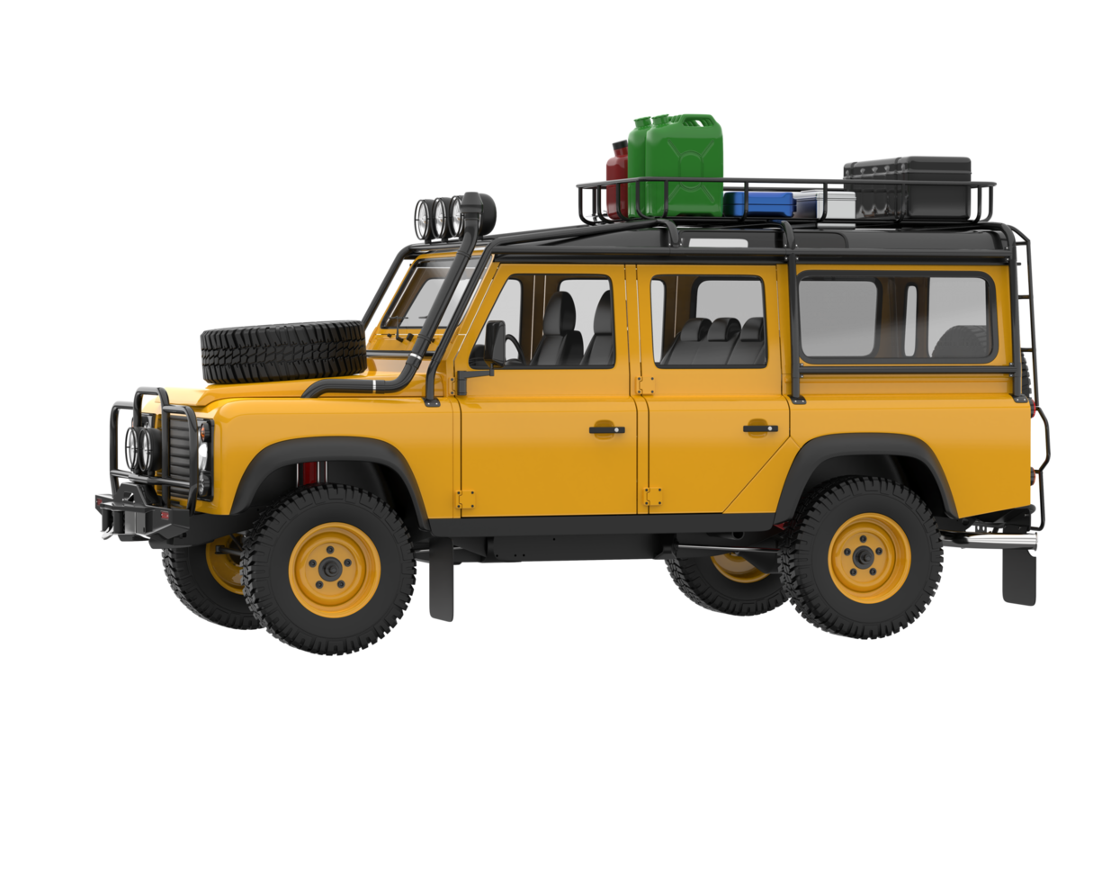 Realistic SUV isolated on transparent background. 3d rendering - illustration png