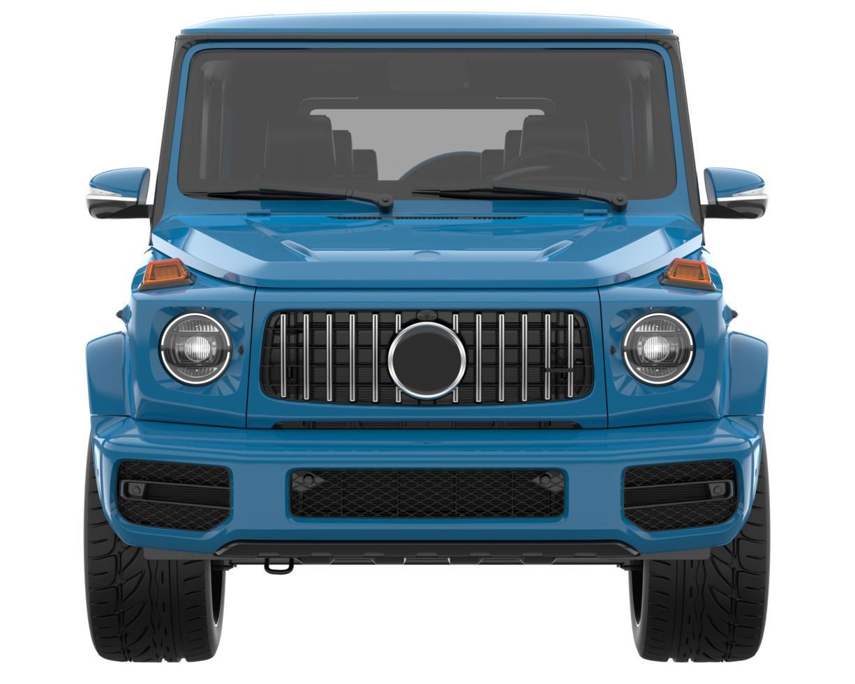 Realistic SUV isolated on transparent background. 3d rendering - illustration png