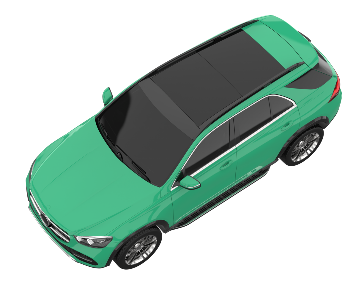 Realistic SUV isolated on transparent background. 3d rendering - illustration png