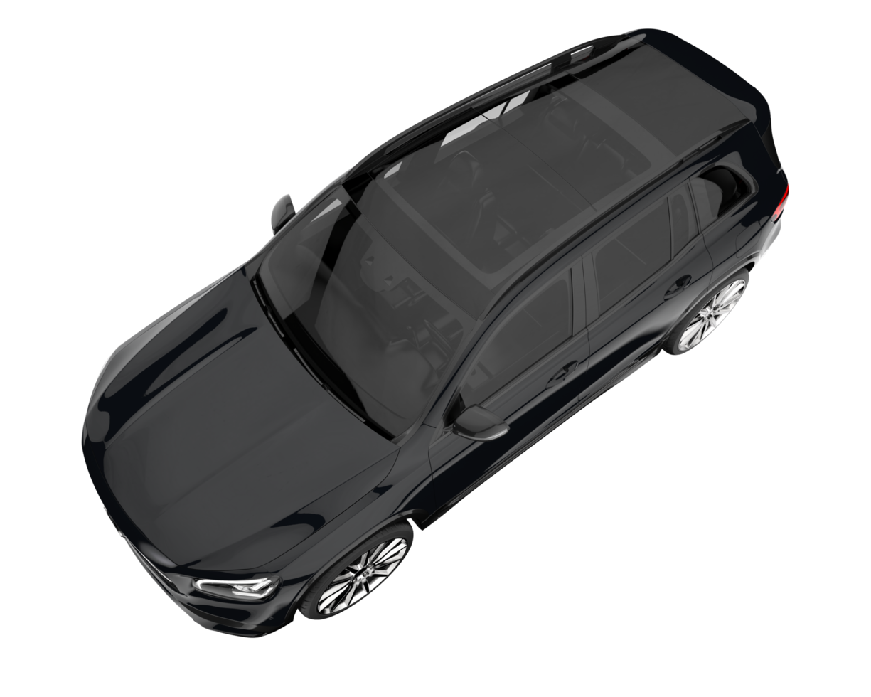 Realistic SUV isolated on transparent background. 3d rendering - illustration png