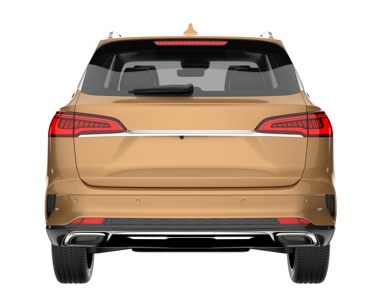 Realistic SUV isolated on transparent background. 3d rendering - illustration png