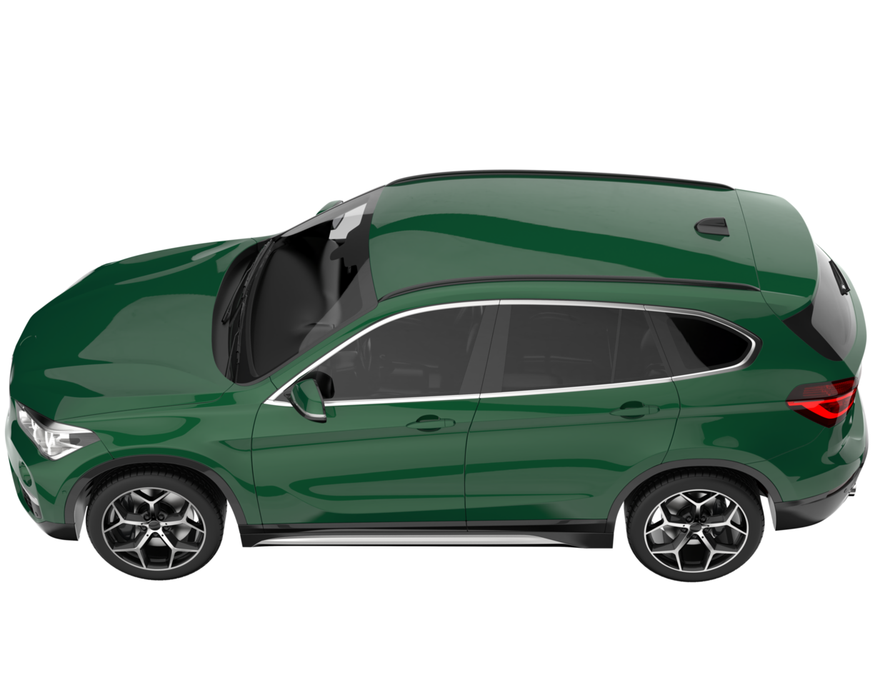 Realistic SUV isolated on transparent background. 3d rendering - illustration png