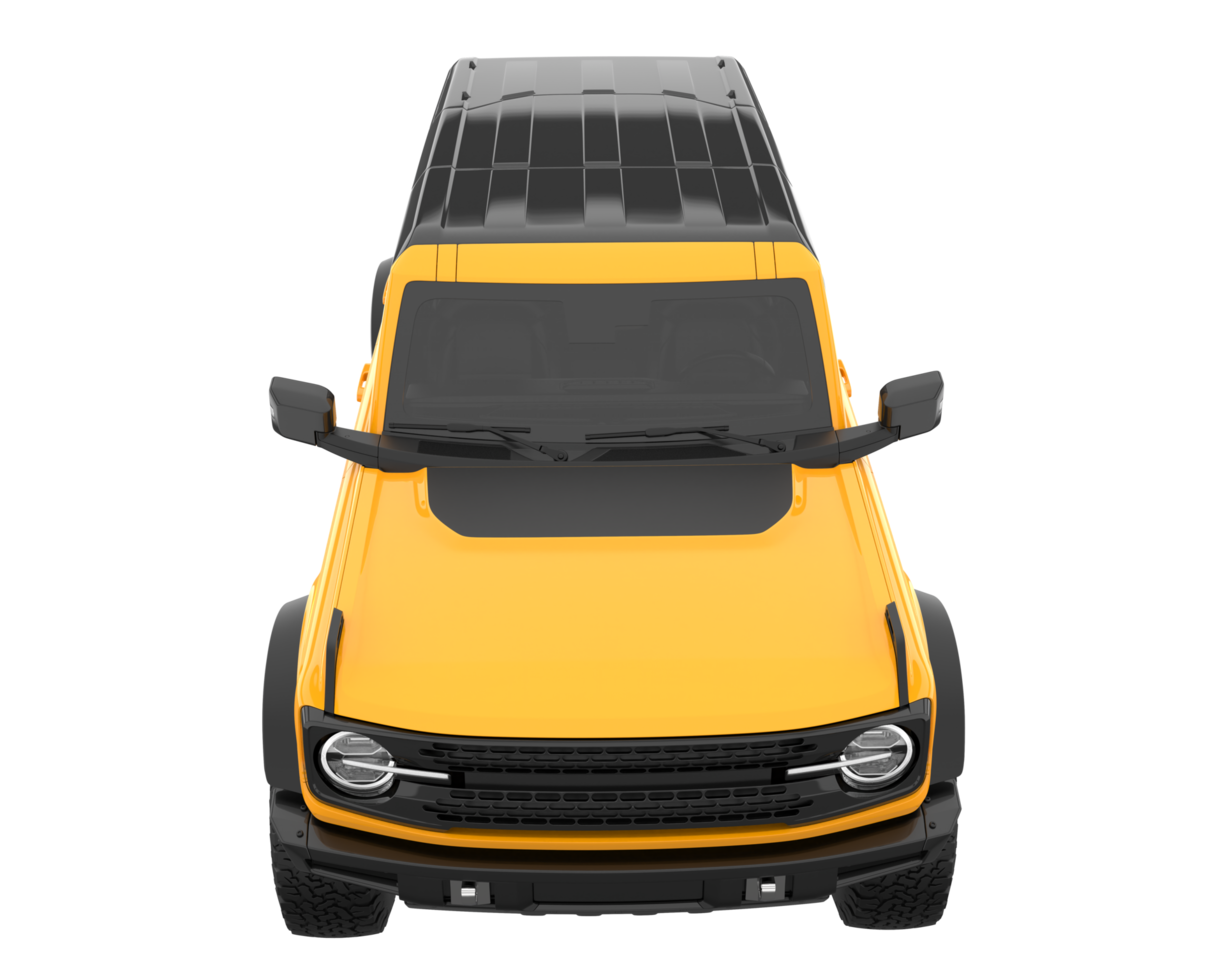 Realistic SUV isolated on transparent background. 3d rendering - illustration png