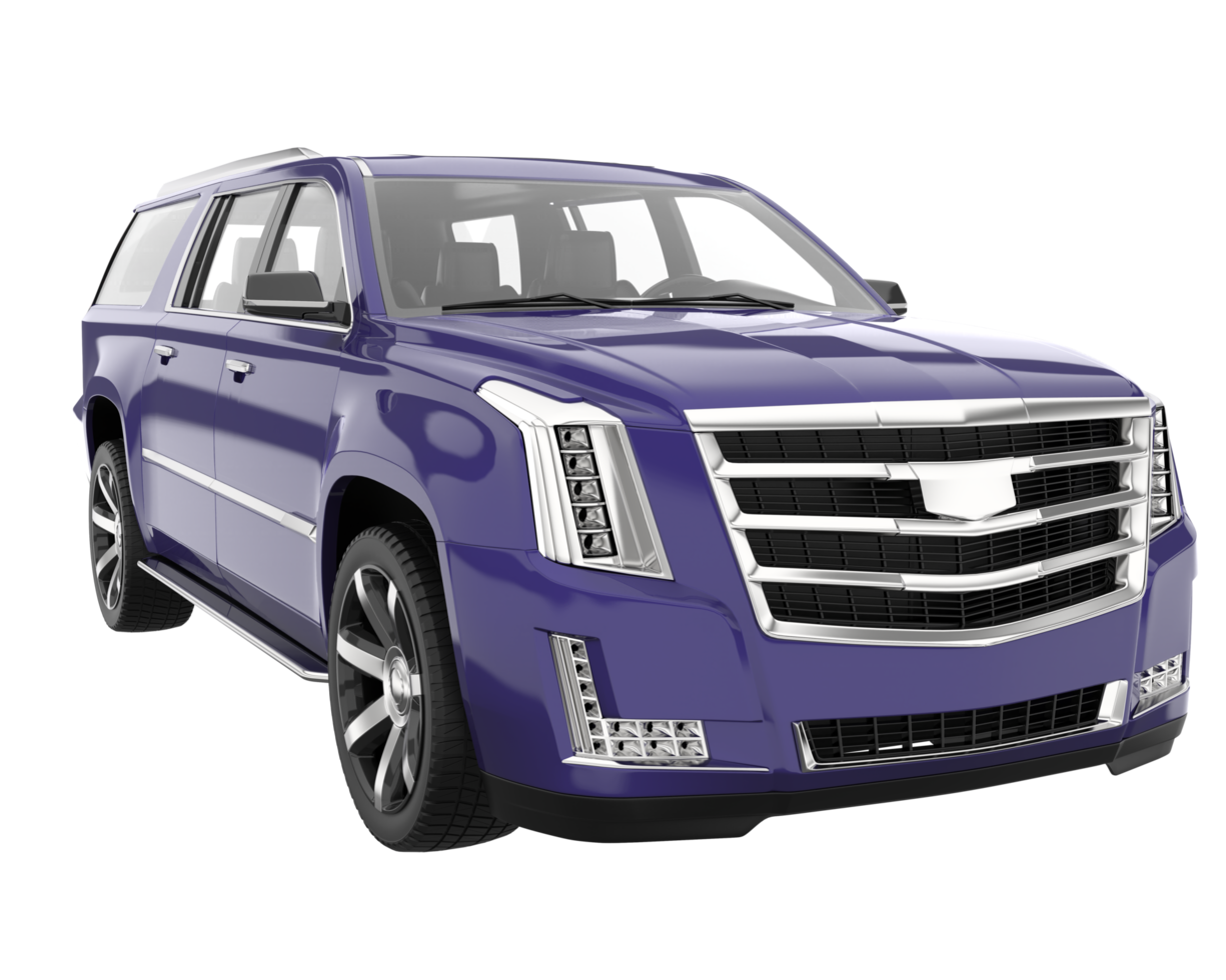 Realistic SUV isolated on transparent background. 3d rendering - illustration png