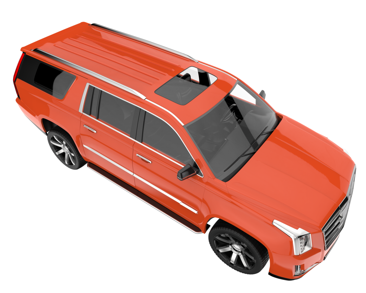 Realistic SUV isolated on transparent background. 3d rendering - illustration png