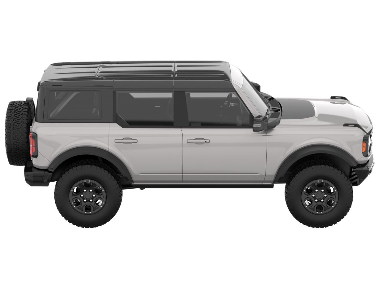 Realistic SUV isolated on transparent background. 3d rendering - illustration png