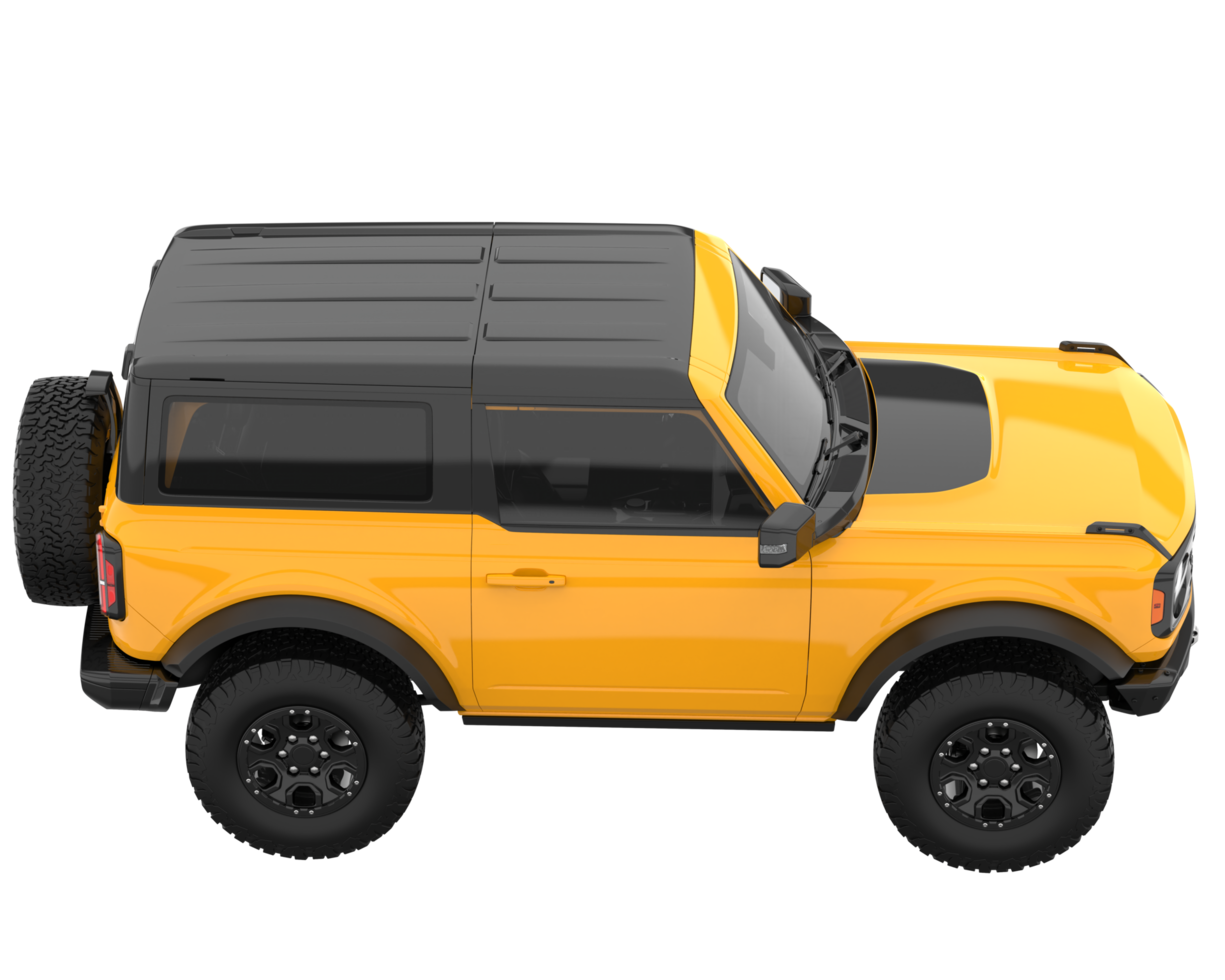 Realistic SUV isolated on transparent background. 3d rendering - illustration png