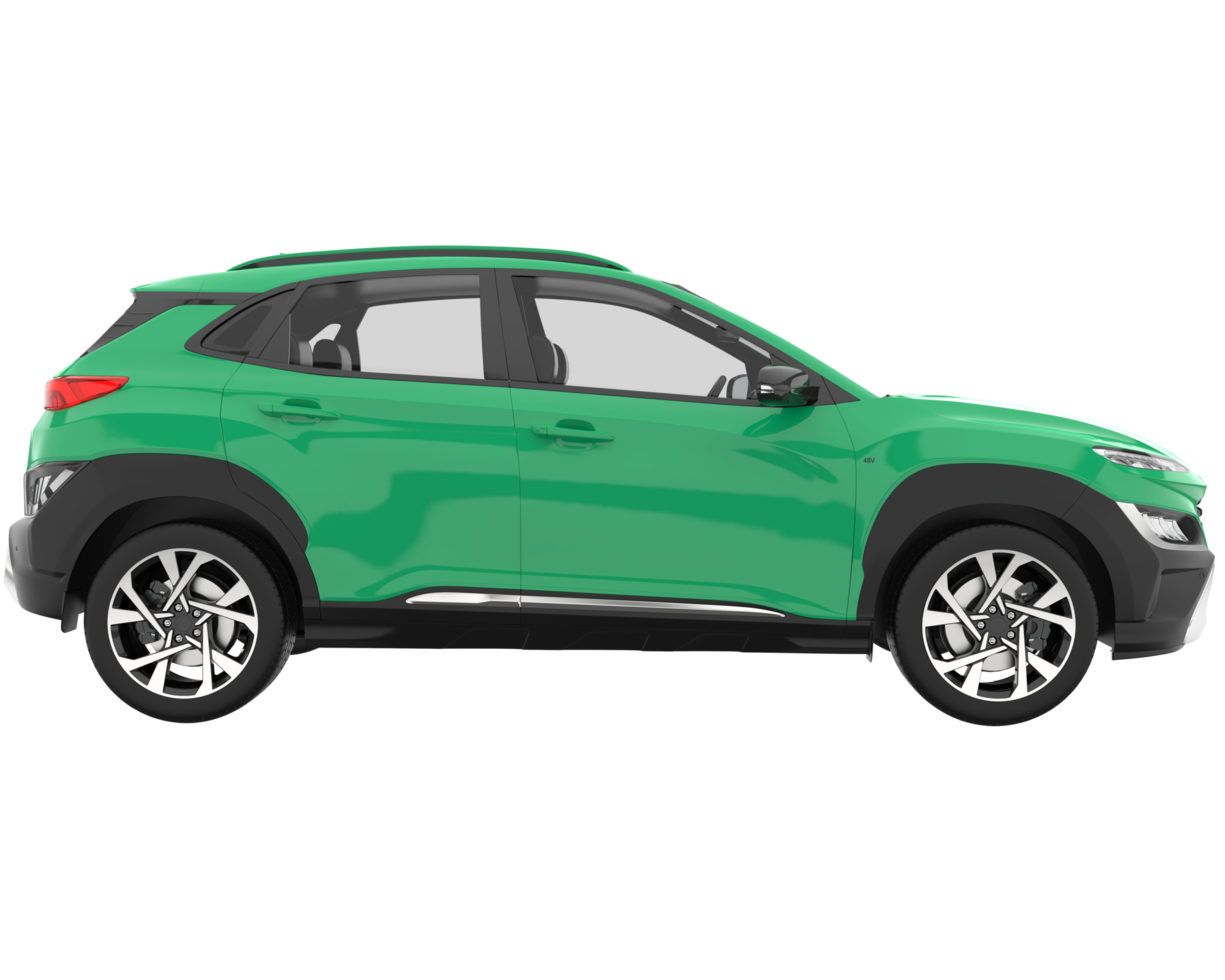Realistic SUV isolated on transparent background. 3d rendering - illustration png