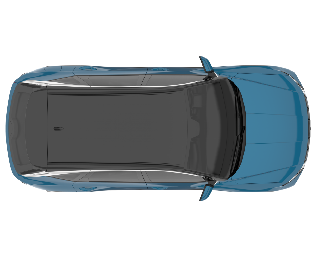 Realistic SUV isolated on transparent background. 3d rendering - illustration png