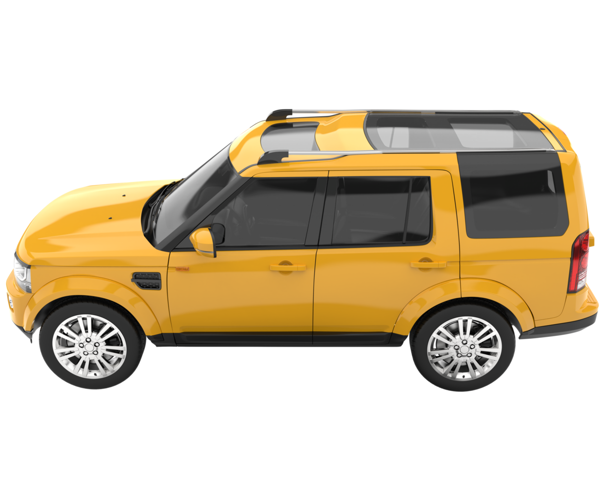 Realistic SUV isolated on transparent background. 3d rendering - illustration png
