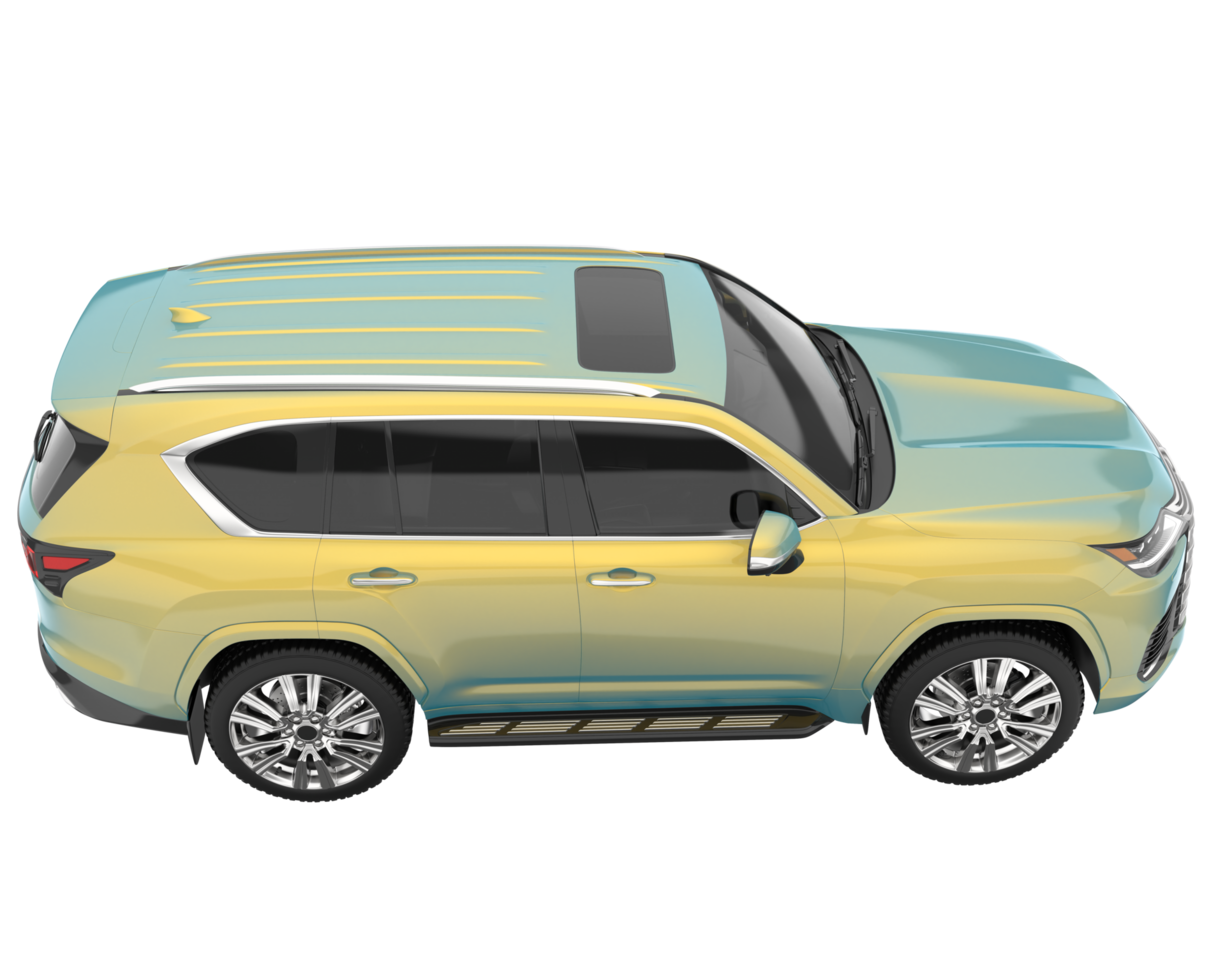 Realistic SUV isolated on transparent background. 3d rendering - illustration png