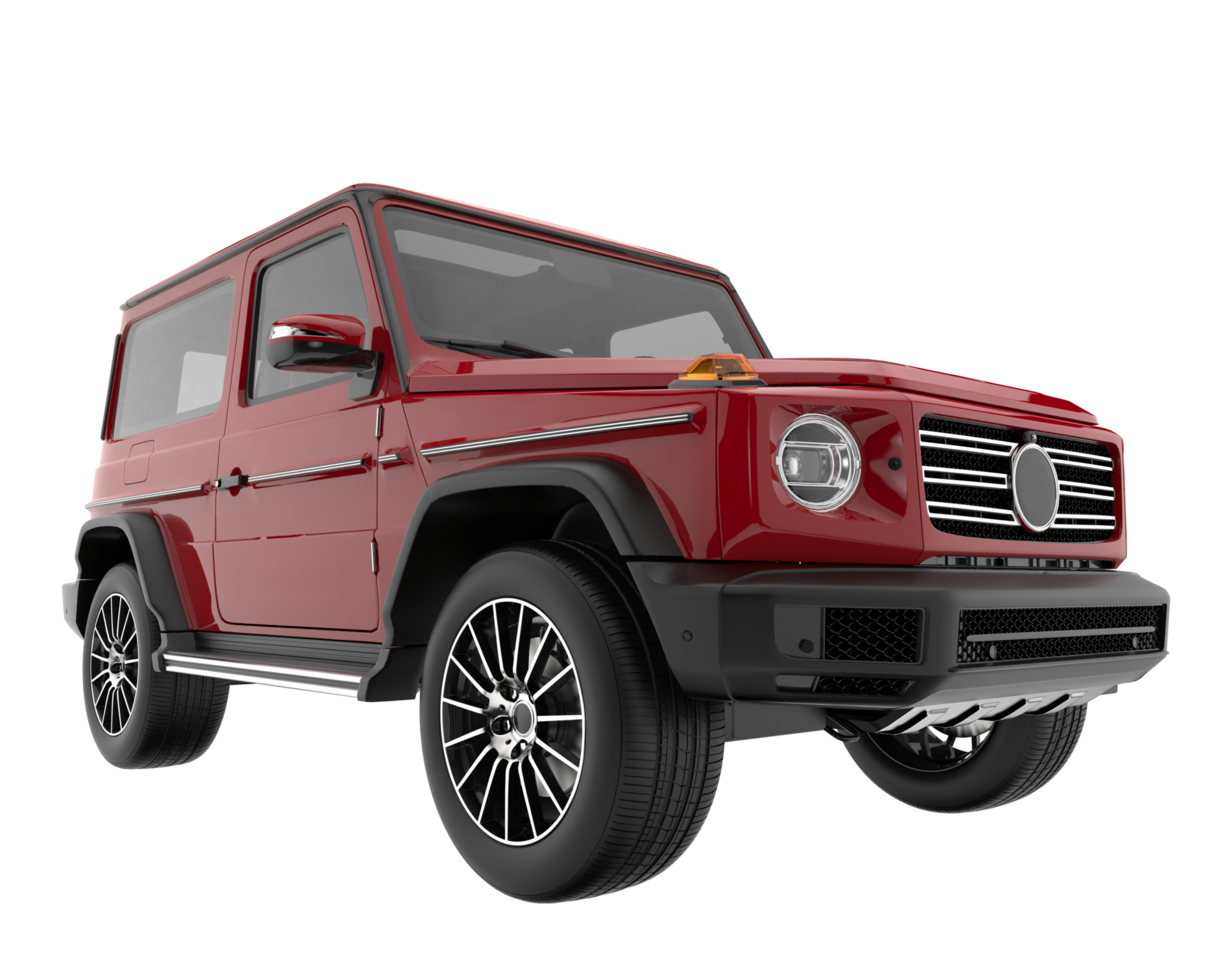 Realistic SUV isolated on transparent background. 3d rendering - illustration png