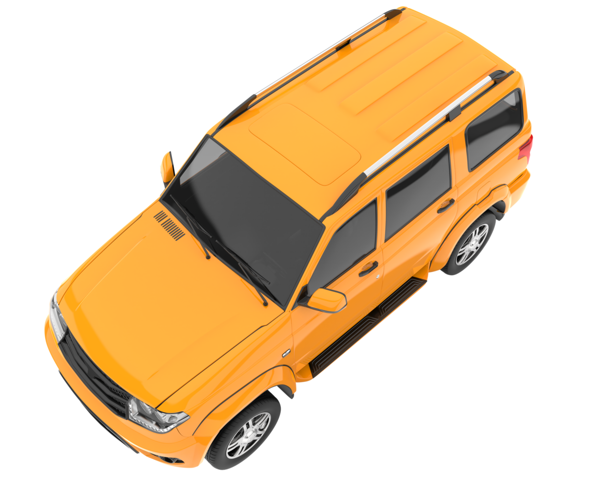 Realistic SUV isolated on transparent background. 3d rendering - illustration png