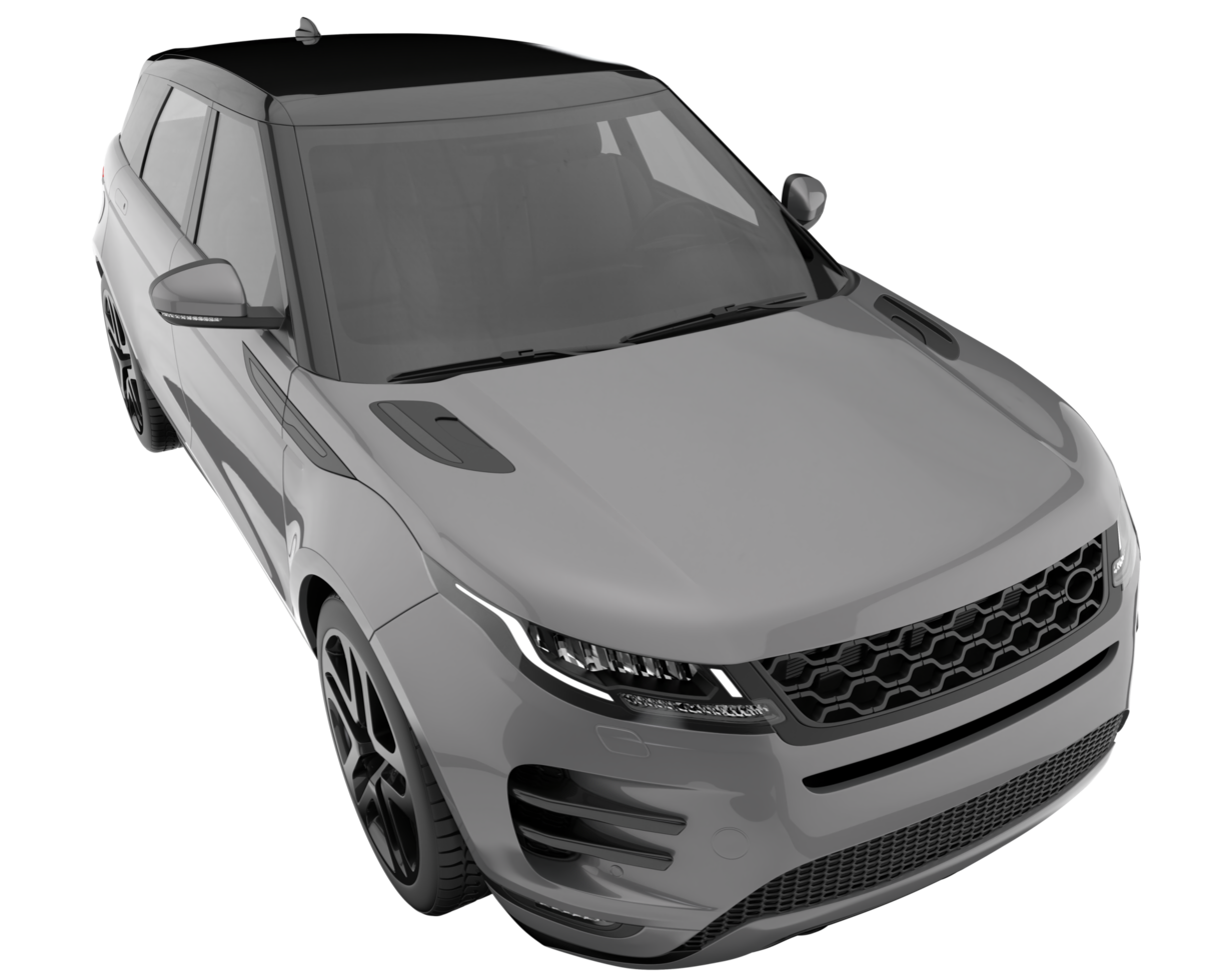 Realistic SUV isolated on transparent background. 3d rendering - illustration png