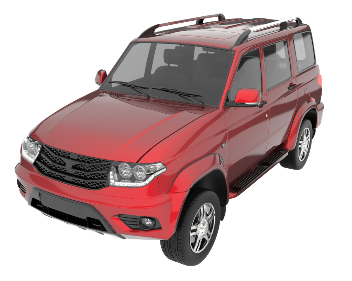 Realistic SUV isolated on transparent background. 3d rendering - illustration png