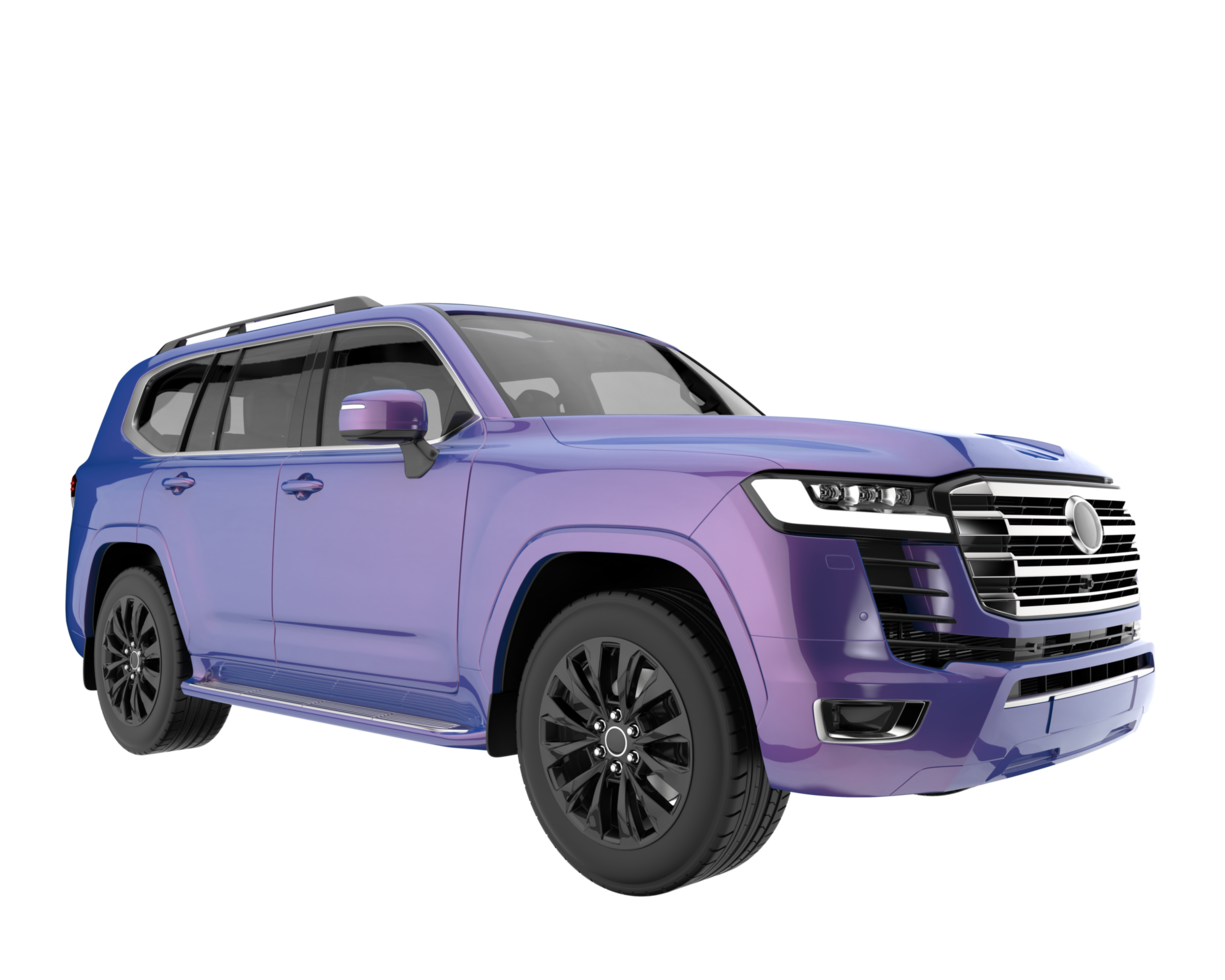 Realistic SUV isolated on transparent background. 3d rendering - illustration png
