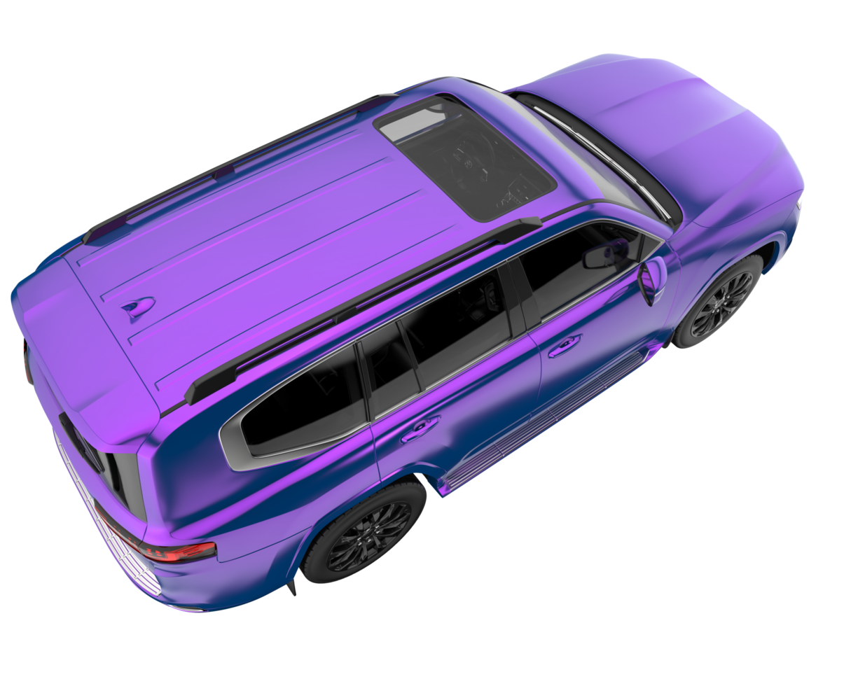 Realistic SUV isolated on transparent background. 3d rendering - illustration png