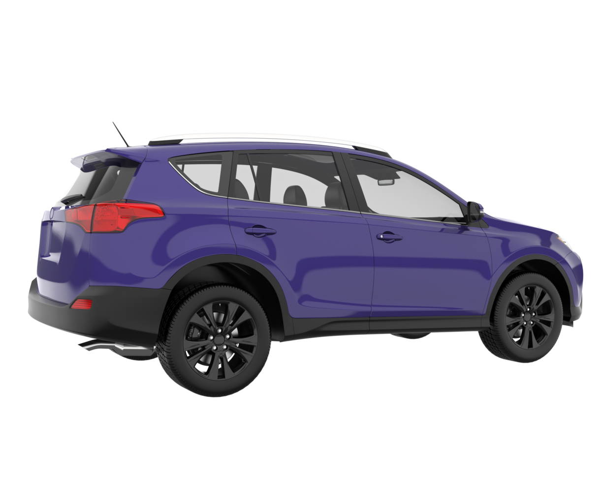Realistic SUV isolated on transparent background. 3d rendering - illustration png