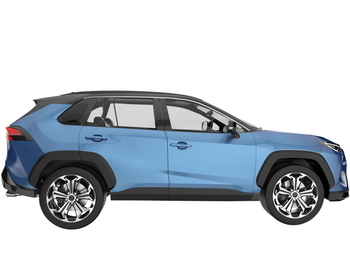 Realistic SUV isolated on transparent background. 3d rendering - illustration png