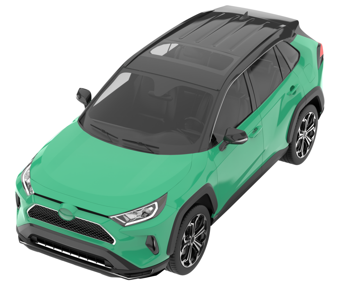 Sport car isolated on transparent background. 3d rendering - illustration png