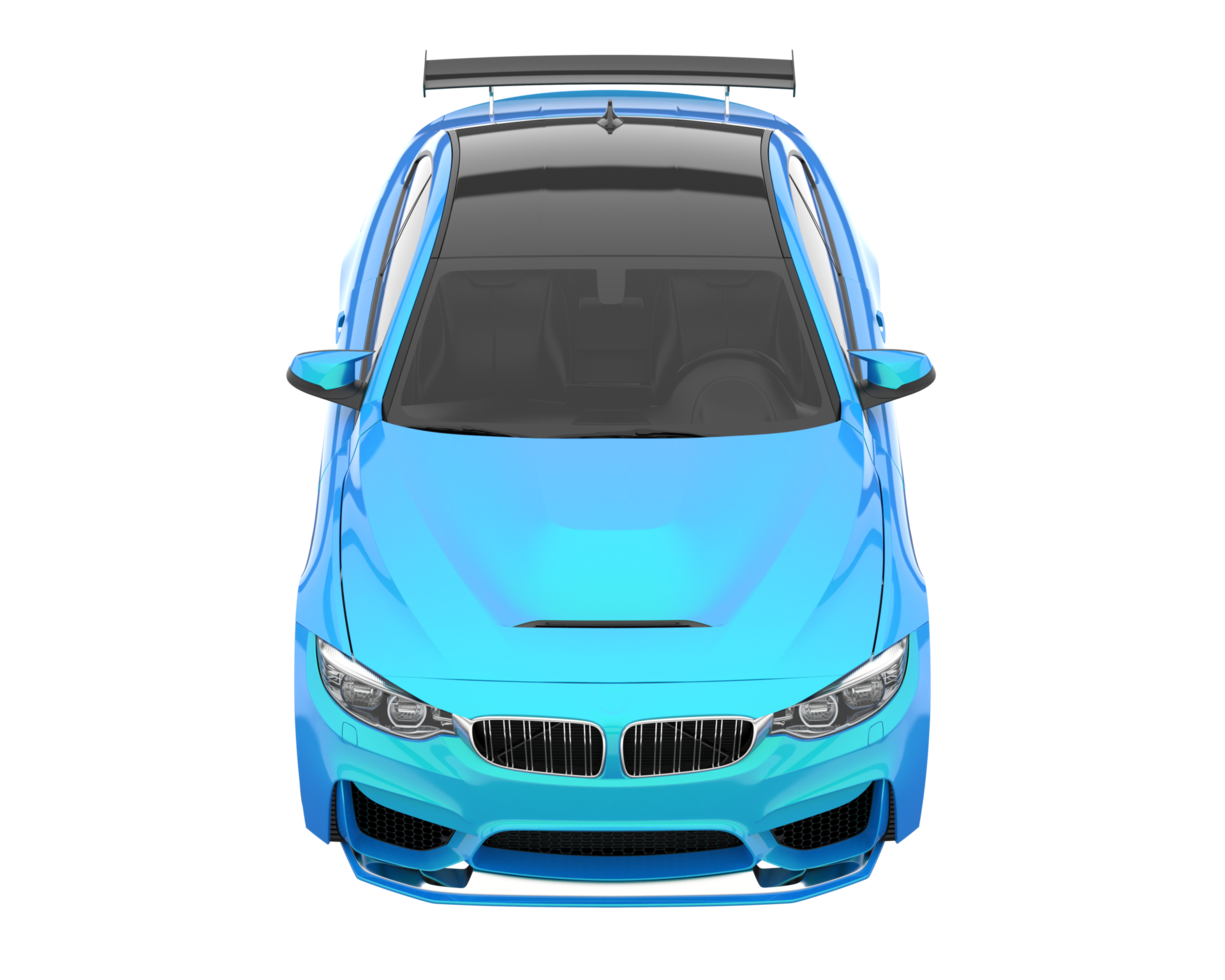 Sport car isolated on transparent background. 3d rendering - illustration png