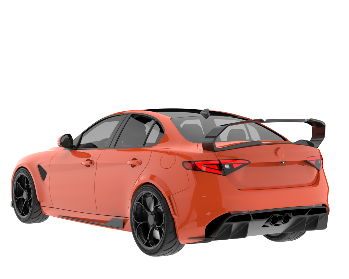 Sport car isolated on transparent background. 3d rendering - illustration png