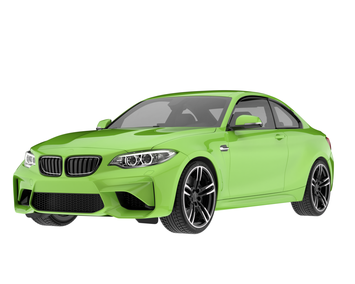 Sport car isolated on transparent background. 3d rendering - illustration png