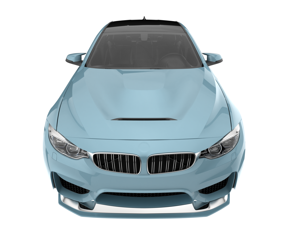 Sport car isolated on transparent background. 3d rendering - illustration png