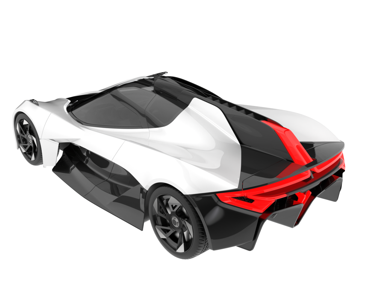 Sport car isolated on transparent background. 3d rendering - illustration png