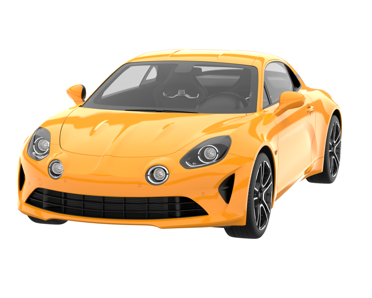 Sport car isolated on transparent background. 3d rendering - illustration png