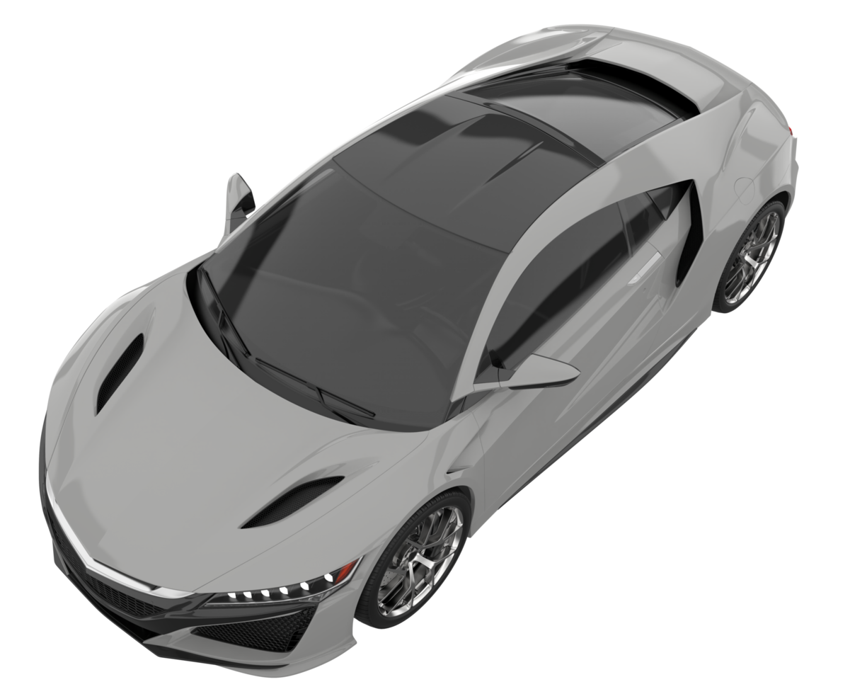 Sport car isolated on transparent background. 3d rendering - illustration png